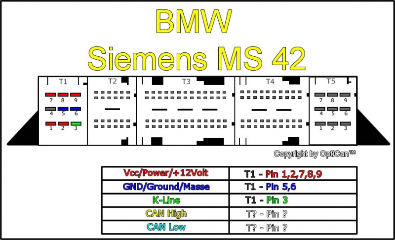 Siemens MS 4x pinout diagram 5